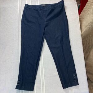 Talbots 12p dark denim blue jeans/pants